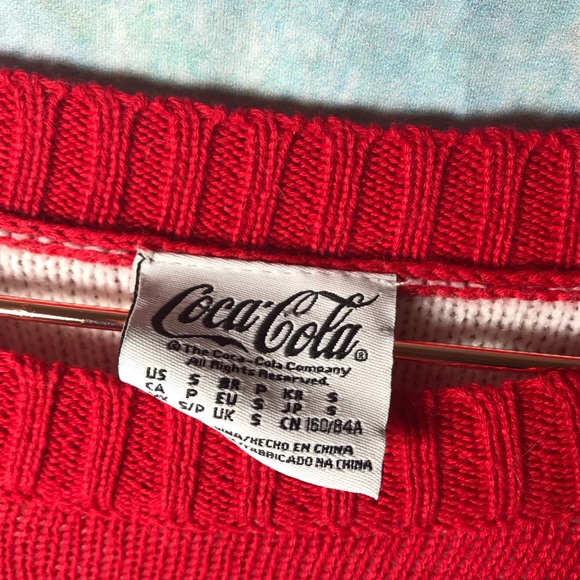 Coca-Cola holiday polar bear sweater women’s small - Picture 3 of 4